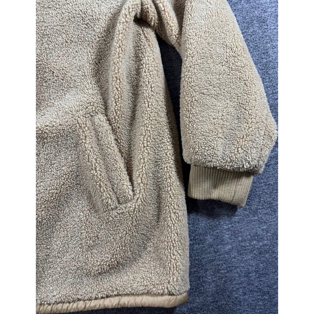 1 Madison Expedition Sherpa Fleece Hooded Jacket Tan Camel Full Zip Large - Picture 5 of 9